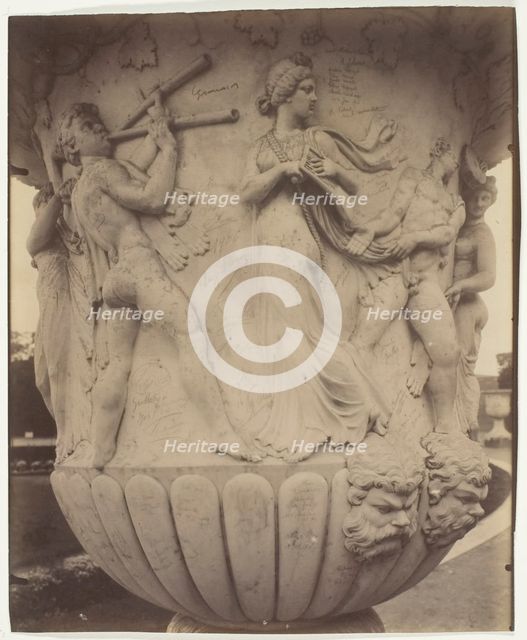 Versailles, Vase (Detail), 1906. Creator: Eugene Atget.