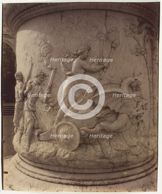 Versailles, Enlèvement de Proserpine par Pluton par Girardon, (detail), 1904. Creator: Eugene Atget.