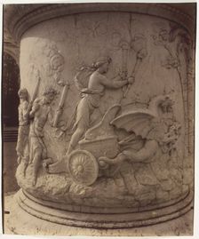 Versailles, Enlèvement de Proserpine par Pluton par Girardon, (detail), 1904. Creator: Eugene Atget