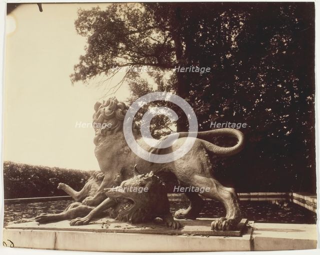 Versailles, Fontaine de Diane (Detail), 1901. Creator: Eugene Atget.