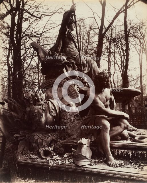 Versailles, Fountain of Triumphant France, 1904. Creator: Eugène Atget (French, 1857-1927).