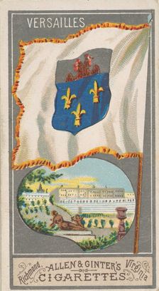 Versailles, from the City Flags series (N6) for Allen & Ginter Cigarettes Brands, 1887. Creator: Allen & Ginter