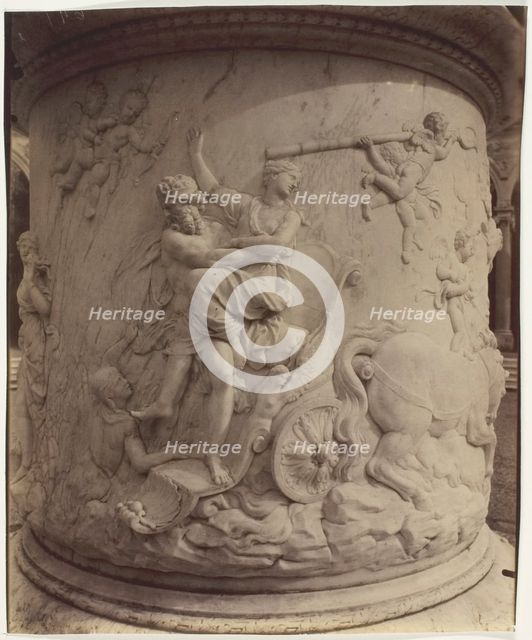 Versailles, Girardon, Enlevement de Proserpine par Pluton, 1904. Creator: Eugene Atget.