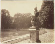 Versailles, Grand Trianon, (Vase en Plomb par Le Lorrain), 1901. Creator: Eugene Atget