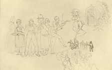 Verschiedene Typen mid-late 19th century, (c1924). Creator: Carl Spitzweg