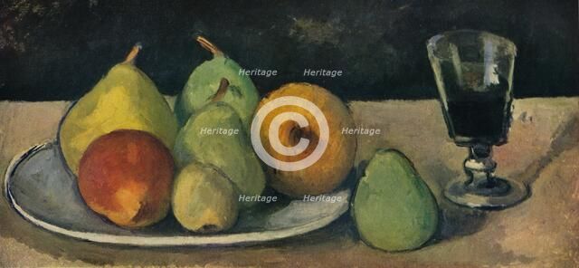 'Verre Et Poires ', 1879-80. Artist: Paul Cezanne.