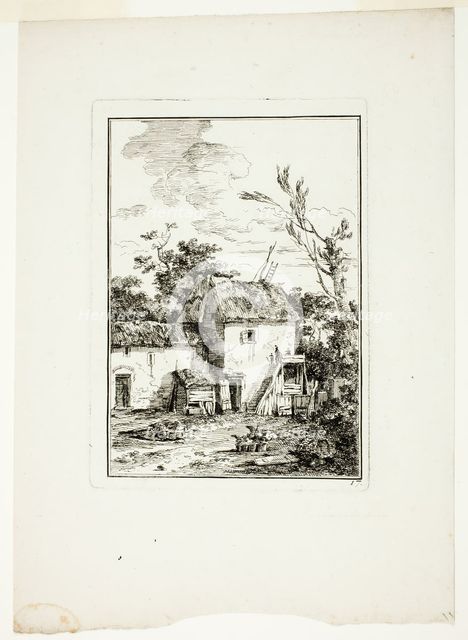 Vertical Landscape, c. 1779. Creator: Louis Gabriel Moreau.