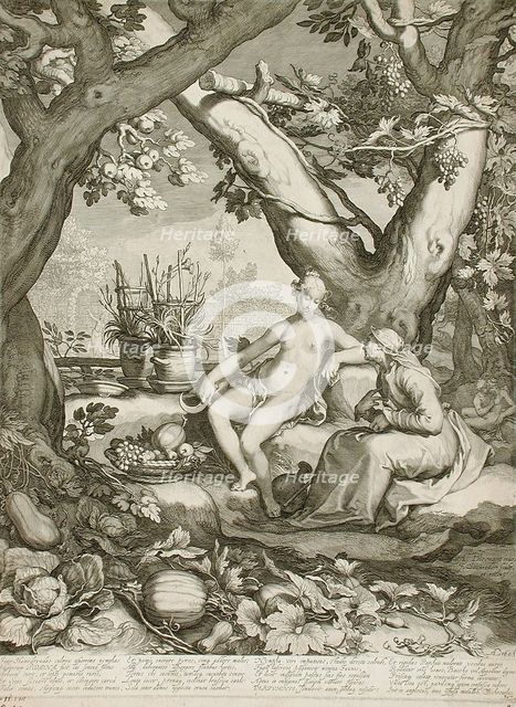 Vertumnus and Pomona, 1605. Creator: Jan Saenredam.