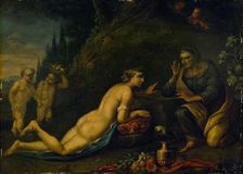 Vertumnus and Pomona, 1700-1799. Creator: Unknown