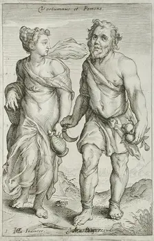Vertumnus and Pomona, between 1607 and 1610. Creator: Workshop of Jacob Matham