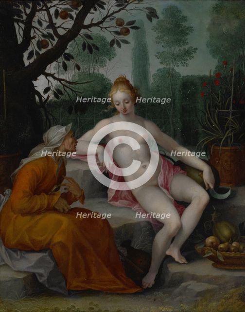 Vertumnus and Pomona, c. 1605. Artist: Bloemaert, Abraham (1566-1651)
