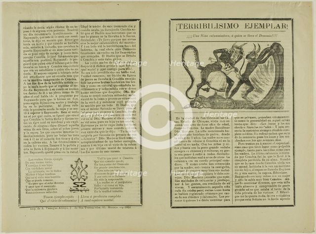 Very Terrible Example!, 1910. Creator: José Guadalupe Posada.