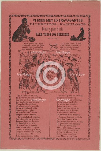 Very Extravagant Verses, 1903. Creator: José Guadalupe Posada.