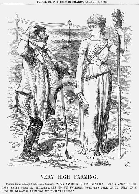 'Very High Farming', 1870. Creator: Joseph Swain.