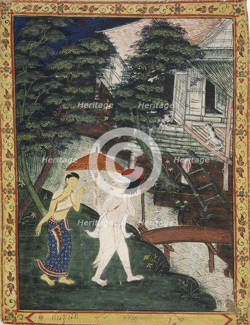 Vessantara Jataka, Chapter 5 (Jujaka), 1850-1870. Creator: Unknown.