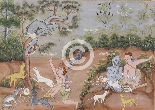 Vessantara Jataka, Chapter 6 (The Light Forest), c1920-1940. Creator: Unknown.
