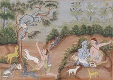Vessantara Jataka, Chapter 6 (The Light Forest), c1920-1940. Creator: Unknown
