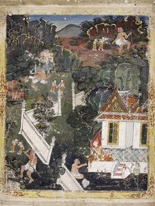 Vessantara Jataka, Chapter 8 (The Royal Children), 1830-1860. Creator: Unknown
