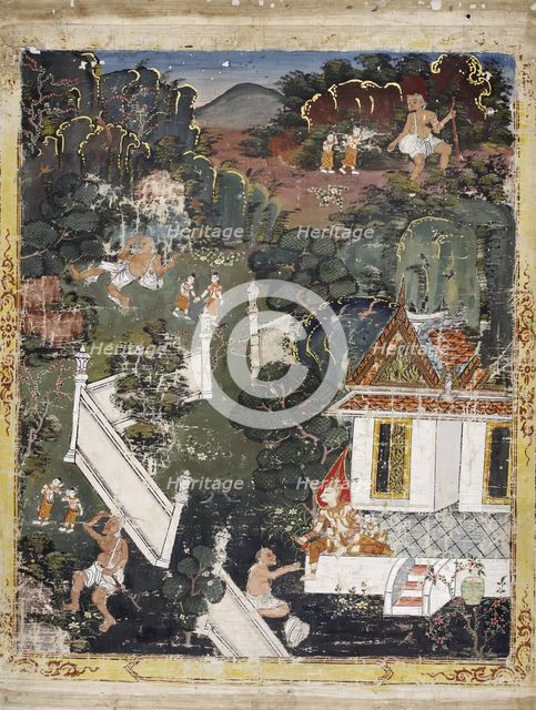 Vessantara Jataka, Chapter 8 (The Royal Children), 1830-1860. Creator: Unknown.