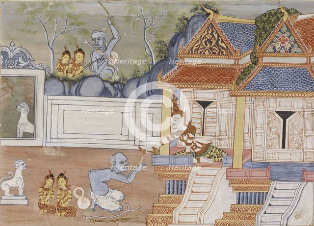 Vessantara Jataka, Chapter 8 (The Royal Children), 1920-1940. Creator: Unknown.