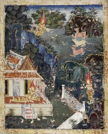 Vessantara Jataka, Chapter 9 (Maddi), 1830-1860. Creator: Unknown