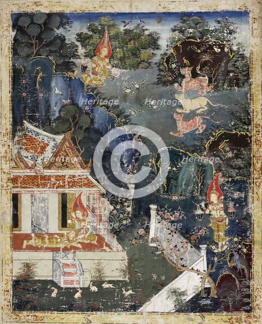 Vessantara Jataka, Chapter 9 (Maddi), 1830-1860. Creator: Unknown.
