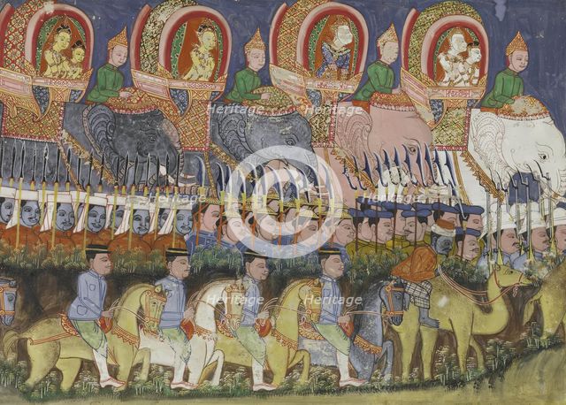 Vessantara Jataka, Chapter 13 (The Return to the Capital), 1920-1940. Creator: Unknown.