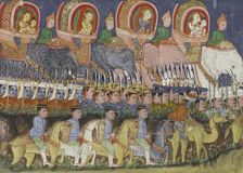 Vessantara Jataka, Chapter 13 (The Return to the Capital), 1920-1940. Creator: Unknown