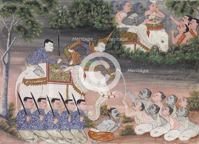 Vessantara Jataka, Chapter 2 (Himavanta Forest), 1920-1940. Creator: Unknown.