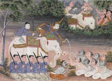 Vessantara Jataka, Chapter 2 (Himavanta Forest), 1920-1940. Creator: Unknown