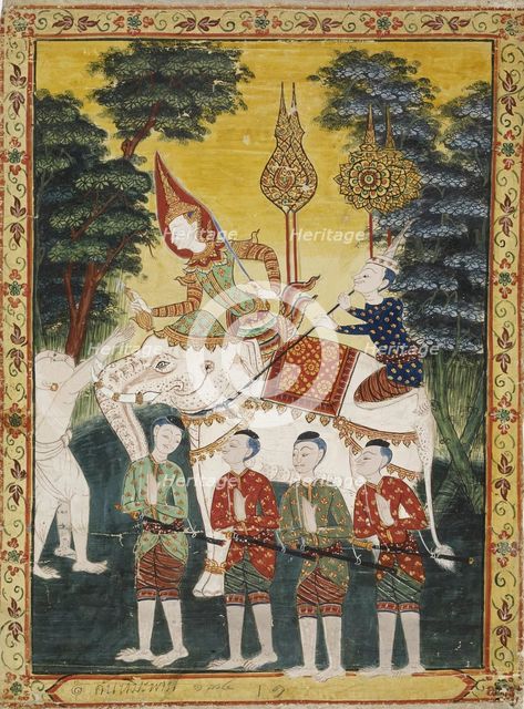 Vessantara Jataka, Chapter 2 (Himavanta Forest), c1850-1870. Creator: Unknown.