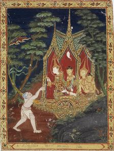 Vessantara Jataka, Chapter 3 (The Gift), c1850-1870. Creator: Unknown