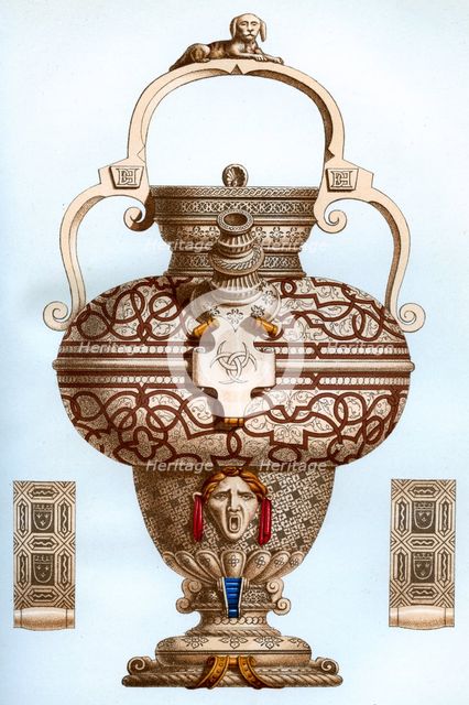 Vessel of Henri II ware, 16th century, (1870).Artist: Franz Kellerhoven