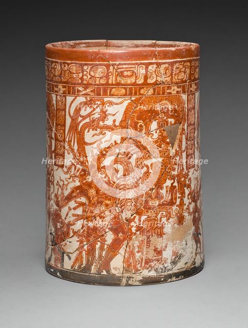 Vessel of the Dancing Lords, A.D. 750/800. Creator: Ah Maxam.