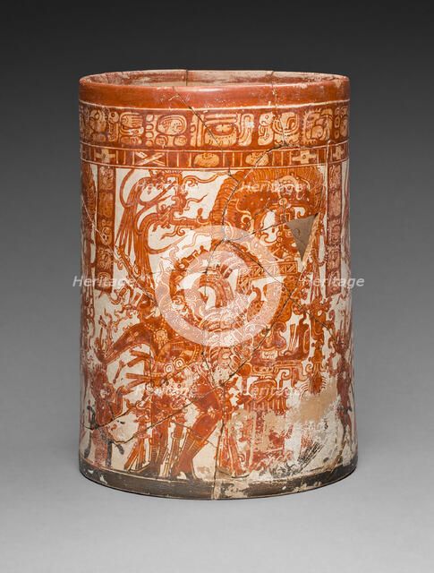 Vessel of the Dancing Lords, A.D. 750/800. Creator: Ah Maxam.