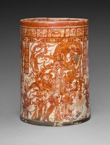 Vessel of the Dancing Lords, A.D. 750/800. Creator: Ah Maxam