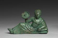 Vessel Ornament of Banqueter, probably 400-375 BC. Creator: Unknown