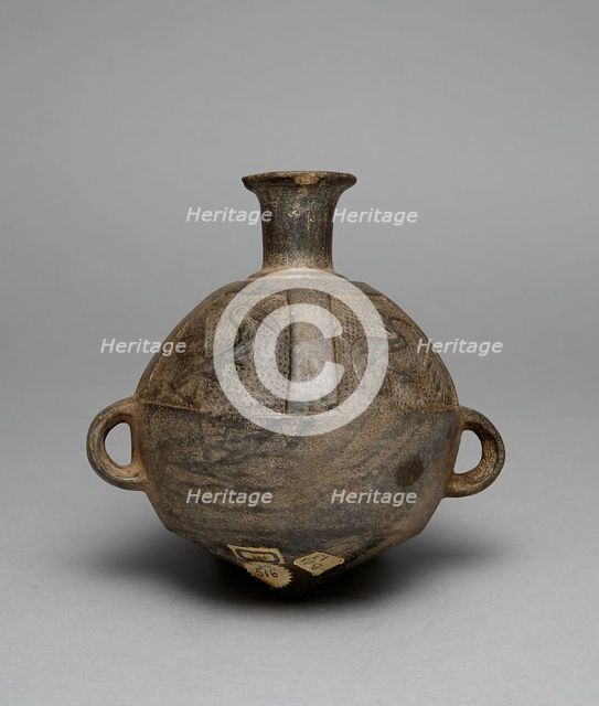 Vessel (Aryballos) with Relief Depicting Birds and Fish, A.D. 1200/1450. Creator: Unknown.