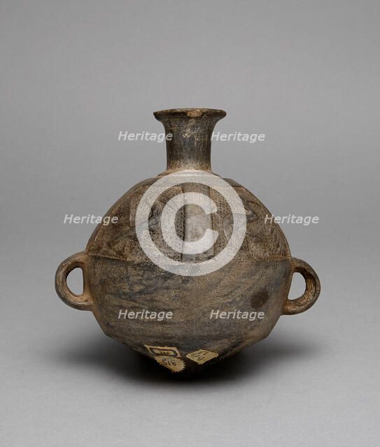 Vessel (Aryballos) with Relief Depicting Birds and Fish, A.D. 1200/1450. Creator: Unknown.