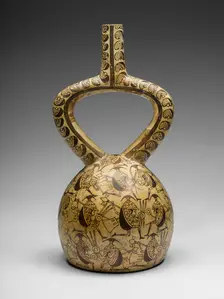Vessel Depicting the Assault of Bean Warriors, 100 B.C./A.D. 500. Creator: Unknown