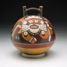 Vessel Depicting a Composite Shark, Feline, and Human Figure, 180 B.C./A.D. 500. Creator: Unknown