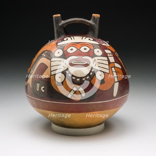 Vessel Depicting a Composite Shark, Feline, and Human Figure, 180 B.C./A.D. 500. Creator: Unknown.