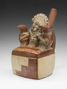 Vessel Depicting a Prisoner with Avian Captors, 100 B.C./A.D. 500. Creator: Unknown