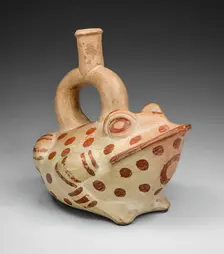 Vessel Depicting a Spotted Frog, 100 B.C./A.D. 500. Creator: Unknown