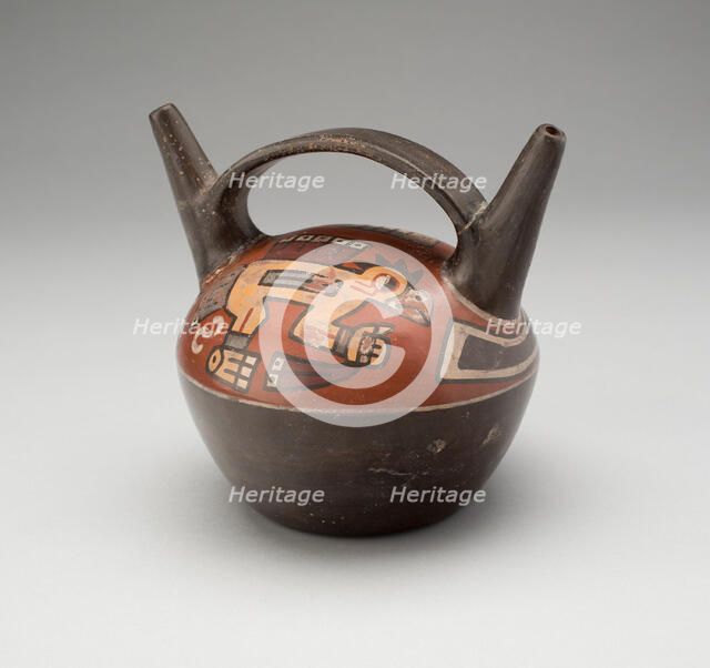 Vessel Depicting Abstract Birds, A.D. 700/1000. Creator: Unknown.