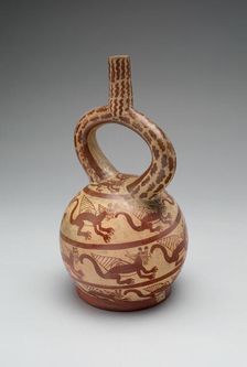 Vessel Depicting Feline Figures, 100 B.C./A.D. 500. Creator: Unknown