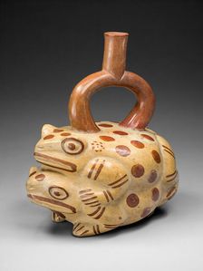 Vessel Depicting Frogs Mating, 100 B.C./A.D. 500. Creator: Unknown