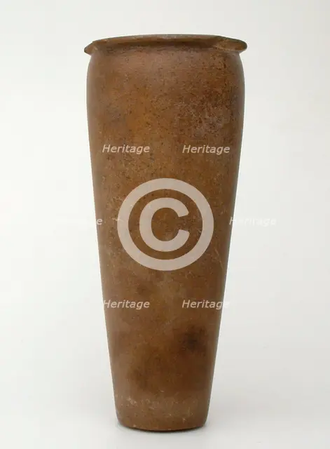Vessel, Egypt, Old Kingdom (?), Dynasties 3-8 (about 2686-2160 BCE). Creator: Unknown.