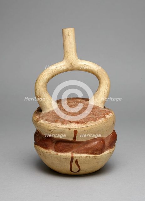 Vessel in Form of Stacked Bowls of Fruits, Vegetables, and Peanuts, A.D. 250/500. Creator: Unknown.