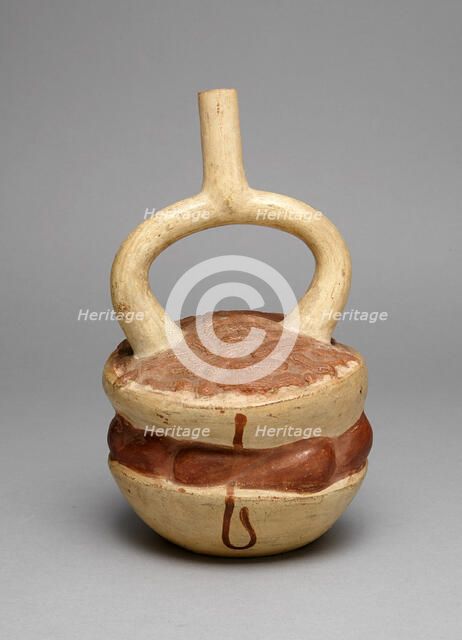 Vessel in Form of Stacked Bowls of Fruits, Vegetables, and Peanuts, A.D. 250/500. Creator: Unknown.